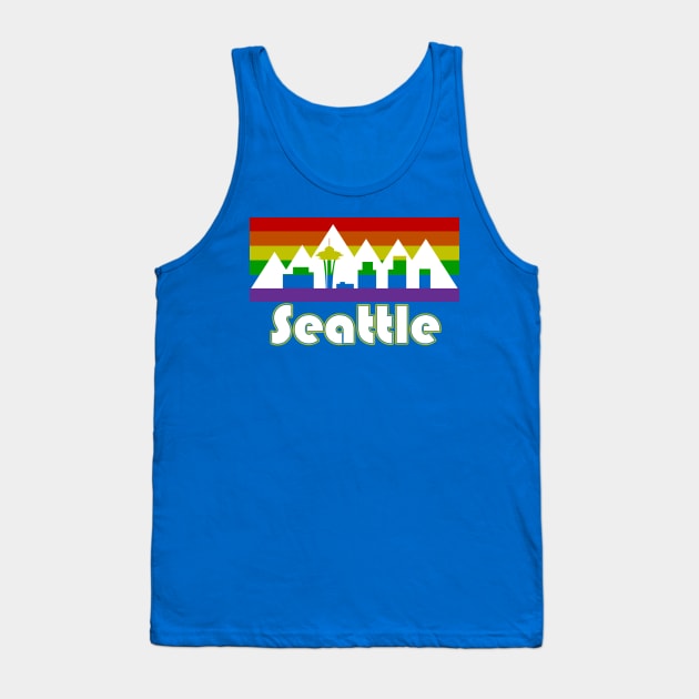 Seattle Rainbow Tank Top by 425er